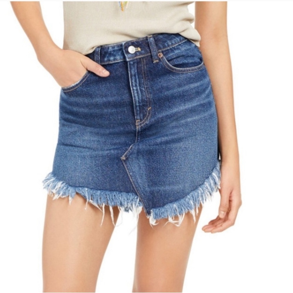 FP We The Free Bailey Denim Skirt - Picture 2 of 10
